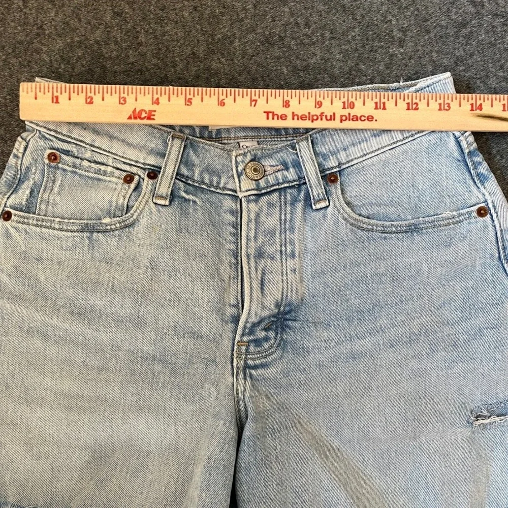 Abercrombie & Fitch Distressed 90's Baggy Jean Shorts 24